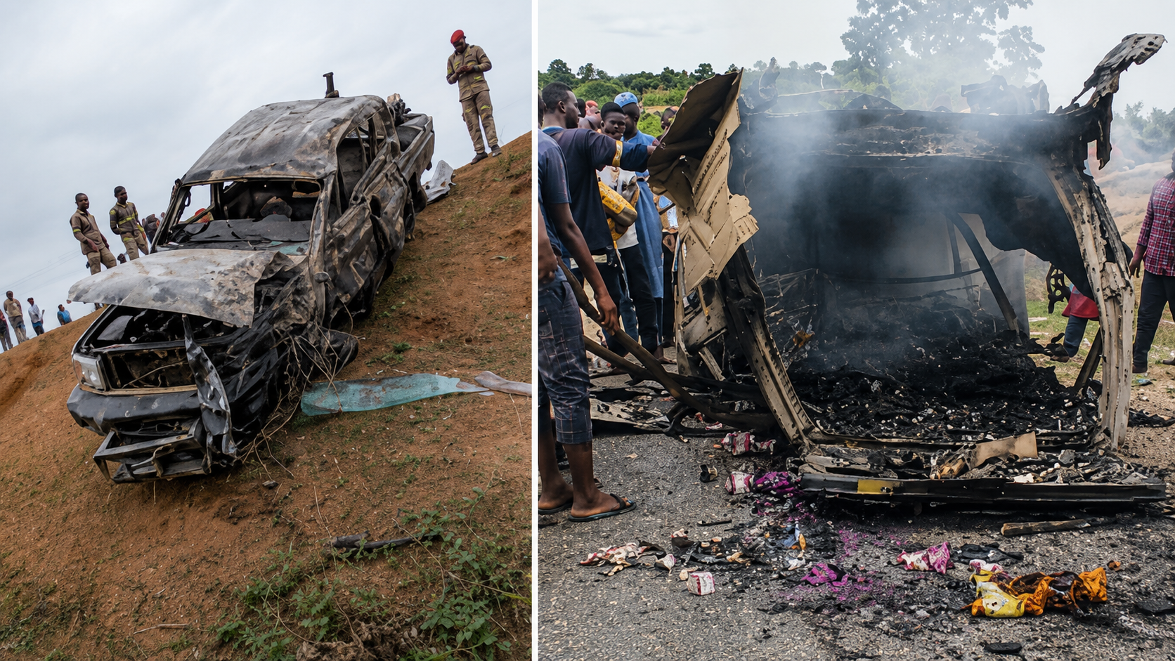 Six Burnt To Death In Adamawa Auto Accident,"