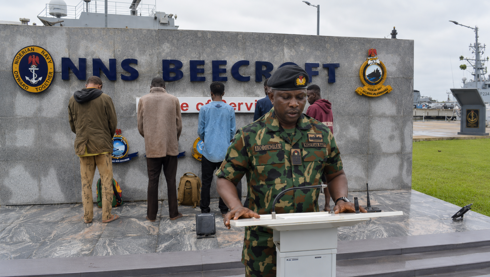Navy hands five suspected stowaways to Immigration Service