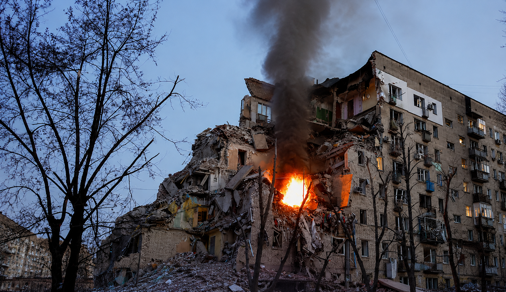 Russian Strikes Kill 17 in Largest-Ever Attack on Kyiv