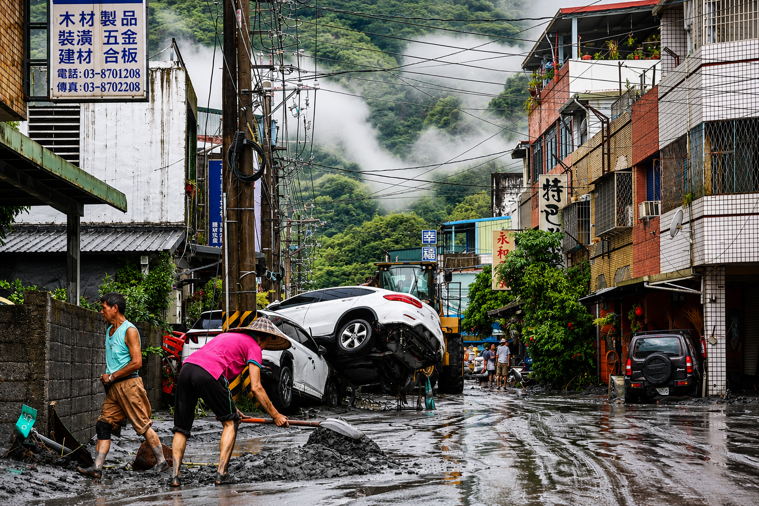 Typhoon Triggers Deadly Landslides in Philippines, Forces Mass Evacuations in Taiwan
